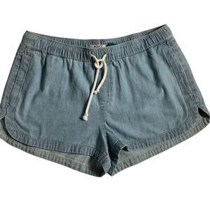 ROXY Juniors MEDIUM Cotton Blend Beach Shorts
